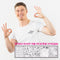int!rend Textilmarker 25er Set I 20 Bunte, waschmaschinenfeste Stoffmalstifte + 5 Schablonen