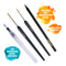 int!rend Aquarellpapier A4 300 g - 30 Seiten Aquarellblock inkl. Wassertankpinsel + 2 Pinsel + Bleistift - Professionelles Watercolor Paper Aquarell & Gouache Mal Block