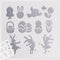 int!rend Premium Metallic Marker Set | 10 Metallic Stifte mit feiner Spitze, 5 Schablonen, DIY Fotoalbum Metallic Marker pen, Scrapbooking, schwarzes u. weißes Papier, Bemalen von Steinen, Holz, Glas