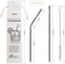 int!rend Premium Edelstahl Strohhalme 10er Set - plastikfrei - umweltfreundliche, nachhaltige hochwertige Metall Trinkhalme, wiederverwendbar - Cocktail, Smoothie, Saft, Milchshake