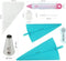 int!rend Spritztüllen Back Set 59-teilig - Spritzbeutel mit 42 Tüllen, 2 Silikon Beutel wiederverwendbar, 10 Einwegspritzbeutel - Reinigungsbürste & Broschüre - Spritzsack groß