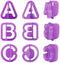 int!rend Fondant Ausstecher - 40-teiliges Ausstechformen Set - Mit Buchstaben , Zahlen & Satzzeichen - Für Torten, Kuchen und Lebensmittel - Für Anfänger und Profis
