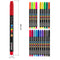 int!rend Textilmarker 25er Set I 20 Bunte, waschmaschinenfeste Stoffmalstifte + 5 Schablonen
