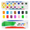 Int!rend Acrylfarben Set mit Pinseln - 14 x 18ml Acryl Farben - Wasserfestes Akrylfarbenset zum Bemalen von Leinwand, Holz, Ton & Steine - Acrylic Pai