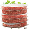 int!rend - praktisches Burgerpapier für perfekte Burger Patties | 500 Stück Wachspapier 11 cm Durchmesser | Hamburger Papier gewachst zum Grillen Braten| Antihaftpapier | Premium Grillzubehör