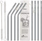 int!rend Premium Edelstahl Strohhalme 10er Set - plastikfrei - umweltfreundliche, nachhaltige hochwertige Metall Trinkhalme, wiederverwendbar - Cocktail, Smoothie, Saft, Milchshake