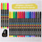 int!rend Textilmarker 25er Set I 20 Bunte, waschmaschinenfeste Stoffmalstifte + 5 Schablonen
