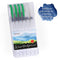 int!rend Premium Wassertankpinsel 6er Set nachfüllbar, Wassertank Stift für Aquarell, Wasserfarben Pinselstifte für Malen, Bullet Journal, Kalligraphie, Handlettering