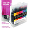 int!rend Brush Pen Set mit 51 Teilen - 24 Aquarellstifte, 2 Wasserstifte, 20 Blätter, 5 Schablonen - Pinselstifte für Kalligraphie & Handlettering