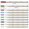 int!rend ultradünne Metallic Marker I 10 Handlettering Stifte Set mit feiner Spitze für DIY Fotoalbum , Scrapbooking, schwarzes u. weißes Papier - Stift zum Holz, Plastik und Steine Bemalen