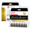 int!rend Premium Metallic Marker Set | 10 Metallic Stifte mit feiner Spitze, 5 Schablonen, DIY Fotoalbum Metallic Marker pen, Scrapbooking, schwarzes u. weißes Papier, Bemalen von Steinen, Holz, Glas