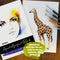 int!rend Aquarellpapier A4 300 g - 30 Seiten Aquarellblock inkl. Wassertankpinsel + 2 Pinsel + Bleistift - Professionelles Watercolor Paper Aquarell & Gouache Mal Block