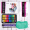 Int!rend Aquarellfarben Set - Ungiftig & Säurefrei - 36 Aquarell Farben + 1 Nylonpinsel + 2 Wassertankpinsel + 15 Blätter Aquarellpapier + 1 Bleistift