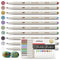int!rend ultradünne Metallic Marker I 10 Handlettering Stifte Set mit feiner Spitze für DIY Fotoalbum , Scrapbooking, schwarzes u. weißes Papier - Stift zum Holz, Plastik und Steine Bemalen
